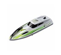 FytStycale Lancha Rápida RC Alta Velocidad Barco Rápido a Control Remoto Notificación de Batería Baja Lancha Eléctrica Teledirigida para Piscina, Plateado