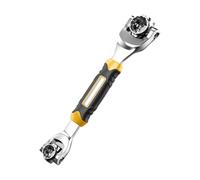 FytStycale Llave Rotatoria Llave Multifunción Universal Herramienta Sockets de Acero Cromo Vanadio Útil en Automóviles Hogares Bicicletas Trabajos de Muebles 25.