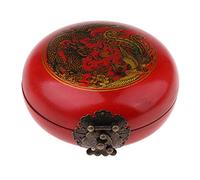 FytStycale Luo Pan Brújula Feng Shui Brújula Geomántica Compás Taoísta con Marcas Y Estuche de Madera Material Cobre para Evaluación de E, B 3 Pulgadas, Individual