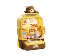 FytStycale Máquina de Garra Mini Arcade Juego de Muñecos Juguete de Garra Eléctrico Máquina Interactiva Material PP Diseño Realista Adecuada para Cumpleaños, MarrÓn