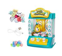 FytStycale Máquina de Garra Mini Arcade Juguete Dispensador de Dulces Electrónica Funcional Material PP Adecuada para Reuniones Familiares Y Fiestas Infantiles, 10 Muñecas Verdes