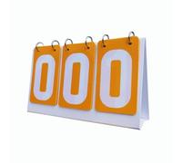FytStycale Marcador Deportivo Manual Tablero de Puntuación con Números PVC Práctico Compacto y Portátil Adecuado para Fútbol Baloncesto Voleibol Tenis, Amarillo