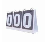 FytStycale Marcador Deportivo Manual Tablero de Puntuación con Números PVC Práctico Compacto y Portátil Adecuado para Fútbol Baloncesto Voleibol Tenis, Gris