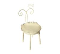 FytStycale Mini Silla para Casa de Muñecas a Escala 1/12, Accesorios para Fotos, Muebles para Casa de Muñecas de Juguete para, Decoración de Juguetes, Blanco