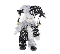 FytStycale Muñeco de Decorativo con Brocado Dorado y Sonrisa Pintada a Mano Postura Ajustable Adecuado para Niños Decoración en el Hogar