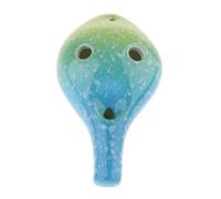 FytStycale Ocarina Artesanal de 12 Agujeros Cerámica Alto C Instrumento Musical Didáctico Portátil Compatible con Coleccionismo Obsequios Decoración Estudio