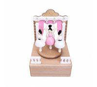 FytStycale Ornamento Musical Pálida Escenario Elegante Caja Música Ballet Versátil Caja Musical Mesa con Cortinas s para Niñas, Tocador