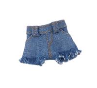 FytStycale Pantalones Cortos Muñeca Miniatura Pantalón Vaquero Accesorio Verano para Muñecas BJD Apto para Figuras Articuladas de Colección Y, Azul