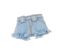 FytStycale Pantalones Cortos Muñeca Miniatura Pantalón Vaquero Accesorio Verano para Muñecas BJD Apto para Figuras Articuladas de Colección Y, Azul Claro
