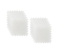 FytStycale Paquete de 10 Alfombrillas de Rompecabezas Cuadradas, Baldosas para El Suelo, Alfombra de Juego de Felpa, Baldosas de Alfombra Entrelazadas para La de, Beige