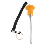 FytStycale Pasador de Pesas Extensor Adaptador Reemplazo Seguro y Eficiente para Máquinas de Pesas Fabricado en Acero Inoxidable Adecuado para Fitness Gimnasio, Naranja 8x125mm