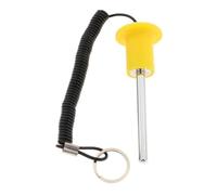 FytStycale Pasador de Pesas Extensor Adaptador Reemplazo Seguro y Eficiente para Máquinas de Pesas Fabricado en Acero Inoxidable Adecuado para Fitness Gimnasio, Amarillo 8x80mm