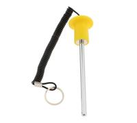 FytStycale Pasador de Pesas Extensor Adaptador Reemplazo Seguro y Eficiente para Máquinas de Pesas Fabricado en Acero Inoxidable Adecuado para Fitness Gimnasio, Amarillo 8x100mm