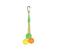 FytStycale Pelota de Sisal para Gatos Juguete Interactivo Bola para Perseguir de Interior con para Autoentretenimiento Adecuado para Ejercicio Diario, Amarillo Naranja Verde