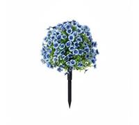 FytStycale Petunia Artificial con Estaca Resistente Al Exterior Ramo Artificial Flexible Adorno Floral para Terraza, Única, Azul