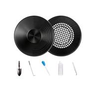 FytStycale Plato Lavado Oro con Accesorios Ligero Batea con 3 Ranuras Compacto Pipeta para Aficionados, Río, Campo, Array, Negro