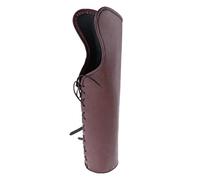 FytStycale Portador de Flechas Medieval Quiver Cinturón para Renacimiento Cutlass Equipamiento de Fiesta Material PU Ajustable Adecuado para Adultos Club, marrón oscuro, universal