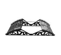 FytStycale Puente Obstáculo para Coche de Juguete Estructura Metálica Resistente Rampa Simulada Fácil de Montar para Vehículos a Escala Accesorios Versátiles Ade, 60x18.5x11.5cm
