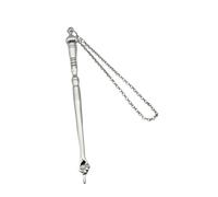FytStycale Puntero Bíblico Manual Señalador de Judaísmo Lector para Torá Accesorio con Cadena Resistente de Aleación de Zinc Adecuado para Regalo, Cabeza de cebolla plateada
