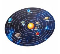 FytStycale Puzzle del Conjunto de Planetas Aprendizaje Divertido Tablero de Planetas de Madera Estilo Educación Autodirigida Rompecabezas Educativo, Planetas Redondos