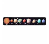 FytStycale Puzzle del Conjunto de Planetas Aprendizaje Divertido Tablero de Planetas de Madera Estilo Educación Autodirigida Rompecabezas Educativo, Planetas E