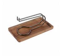 FytStycale Quemador de Portaincienso con Base Multifuncional Diseño Minimalista para Hogar, SPA, Gris, Cuadro Madera