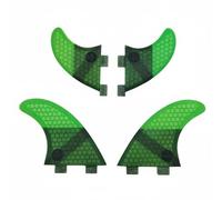 FytStycale Quilla de Surf Surfboard Fin para Tabla con Doble Lengüeta Componente de Quillas con Núcleo Panal Que Aumenta y Control Adecuado para Shortboard y Fish Pequeñas y Medianas