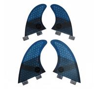FytStycale Quilla de Surf Surfboard Fin para Tabla con Doble Lengüeta Componente de Quillas con Núcleo Panal Que Aumenta y Control Adecuado para Shortboard y Fish Pequeñas y Medianas