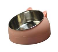 FytStycale Raised Cat Bowl Cuenco Elevado Desmontable para Gatos Perros Diseño Inclinado Base Estable Resistente Adecuado para Mascotas Pequeñas Alimentación Via, Rosa