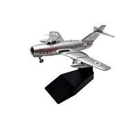 FytStycale Réplica de Aeronave Maqueta Avión Modelo, Modelo De Avión De Combate MiG-15 Chino 1/72, Plateado con Marcas Rojas Y Estrella Roja