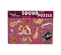 FytStycale Rompecabezas Madera Juguetes Educativos Niños Puzle de Animales Creativo Entrenamiento Juego de Coordinación, Música