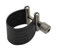 FytStycale Saxofón Ligadura Fijador Instrumento de Viento PU Cuero Portátil Adecuado para Conciertos y Estudios de Grabación, 9.25 Cm X 8.4 Cm X
