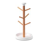 FytStycale Soporte para Tazas de Té con Múltiples Ganchos para Tazas de Café en El Comedor, Base Blanca, tal como se describe