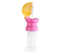 FytStycale Tapón para Botellas de Agua Infantil con de 22cm Tapa con Cierre Cubierta Twist Y Caja para Guardar Pajitas Hecho con PP Y Silicona a, Rojo Amarillo