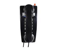 FytStycale Teléfono Vintage Teléfono de Pared Teléfono Fijo Teléfono Clásico Diseño Retro Material Plástico Montaje Fácil Adecuado para Hogar Hotel Oficina, Negro