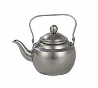 FytStycale Tetera de Acero Inoxidable Gran Capacidad Hervidor de Agua Retro Construcción Duradera Tetera Infusora Estilo Chino para Restaurante, Retro