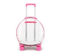 FytStycale tín con Ruedas Rígido tín con Ruedas Práctico Carrito Asa lescópica para s, Verinario, Rosa