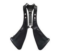 FytStycale Underarm Cartera de Bajo Brazo Mochila Pu Cuero Bolsa Correa Doble Compartimiento Pack Adecuado para Actividades Deportivas Cosplay Steampunk, Negro