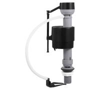 FytStycale Válvula de Llenado de Inodoro con Función Silenciosa Accesorio Profesional de Reparación de Descarga Entrada Inferior Práctica Y Resistente Hecho en P, Clip Negro