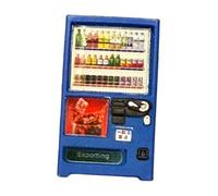 FytStycale Vending Machine Modelo Miniatura Máquina Expendedora Maqueta de Resina 1/64 Accesorio Diorama Adorno para Maquetas Adecuada para Decoración de Casas D, Azul