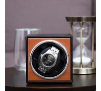 FYYSJW Enrollador de Relojes AutomáTico, Caja Giratoria con Motor Silencioso Y Almohadas de Espuma ViscoeláStica para Hombres Y Mujeres,Marrón