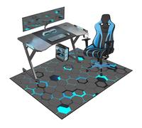 Fzamudng Alfombra Silla Oficina Alfombra Suelo Gaming Oficina Escritorio Gamer Alfombrilla Protector Suelo Silla Ruedas Protector de Suelo para Silla de Oficina Alfombras de Sillas Lavable 70 x 90 cm