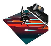 Fzamudng Alfombras Gaming Oficina Suelo - Alfombrilla para Silla para Suelos Duros - 130 x 150 cm Alfombra para Silla De Oficina - Oficina Escritorio Gamer Alfombrilla - Protector Suelo Silla Ruedas