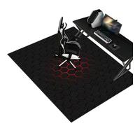 Fzamudng Alfombras Gaming Oficina Suelo - Alfombrilla para Silla para Suelos Duros - 80 x 100 cm Alfombra para Silla De Oficina - Oficina Escritorio Gamer Alfombrilla - Protector Suelo Silla Ruedas