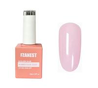 FZANEST Esmalte de uñas de gel rosa lechoso, base de goma constructora para engrosamiento y fortalecimiento, extensión para uñas naturales, gel UV LED en una botella