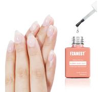FZANEST Hema Free Rubber Base Builder Gel de 15 ml, 7 en 1, capa base de constructor transparente, fortalecedor de uñas, gel de extensión rápida, remojo de larga duración UV LED