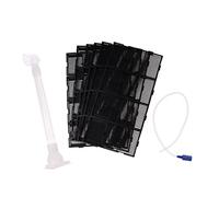 Fzaqwen 9 Piezas Filtro de Fondo para Acuario Placa de Filtro de Fondo Tablero de Plástico Tubo de Aire Ensamblaje Preciso Adecuado para Peces Uso en Pecera, RS-24P, Individual