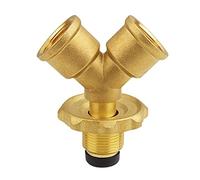 Fzaqwen Adaptador Divisor en Y para Gas Propano, Adaptador en T para Tanque de Gas, de Propano, Conexión a de Gas para, Adapta, Cobre, Individual