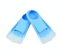 Fzaqwen Aletas de Natación Silicona Flippers para Entrenamiento Avanzado Material Suave Drenaje Preciso Recomendada para Niño y Adulto en Piscina Mar y Formación de Buceo , Azul , L