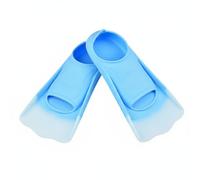 Fzaqwen Aletas de Natación Silicona Flippers para Entrenamiento Avanzado Material Suave Drenaje Preciso Recomendada para Niño y Adulto en Piscina Mar y Formación de Buceo , Azul , S